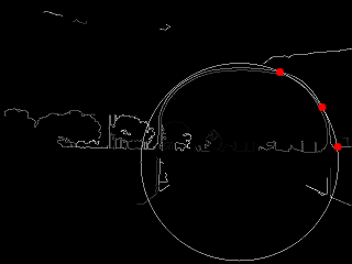 A Single Sampled Circle